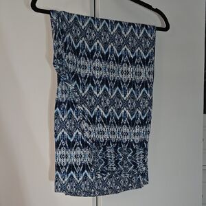 Maurices Navy and White Palazzo Pants